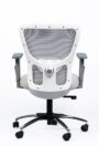 NX J White Frame Chrome Base, rear view