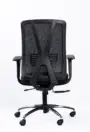 NX METE mesh chair with chrome base, rear view
