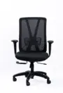 NX METE mesh chair with black nylon base, front view