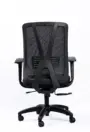 NX METE mesh chair with black nylon base, rear view